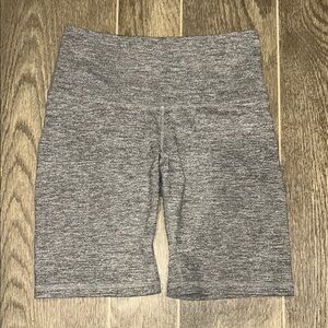 **3/$15** Gray High-Waisted Biker Shorts